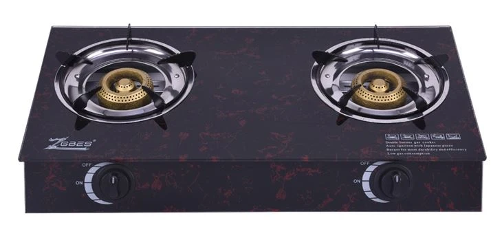 Tempered Glass 2 Burner Cast Iron Cooker Table Gas Stove Tempered Glass 2 Burner Cast Iron Cooker Table Gas Stove